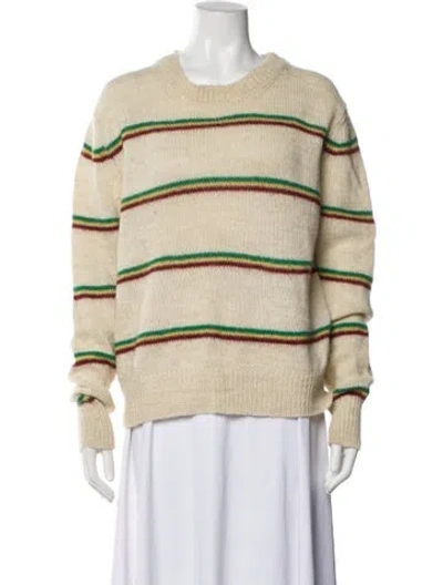 Pre-owned Isabel Marant Striped Crew Neck Sweater In Neutral