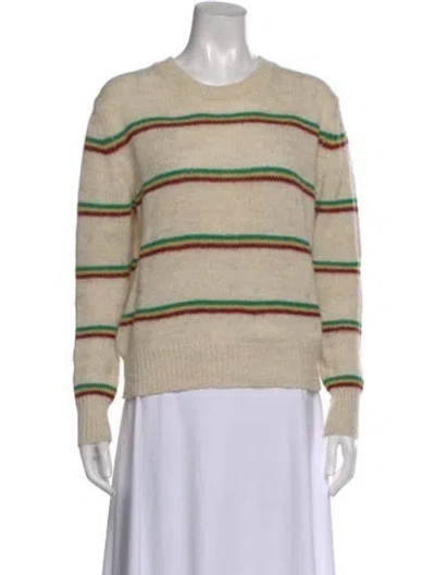 Pre-owned Isabel Marant Striped Crew Neck Sweater In Neutral