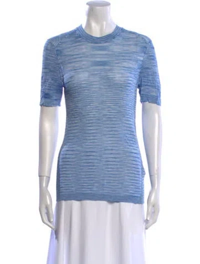 Pre-owned Isabel Marant Striped Crew Neck T-shirt In Blue