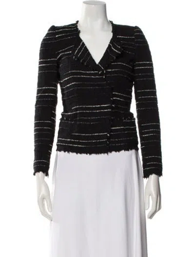 Pre-owned Isabel Marant Striped Evening Jacket In Black