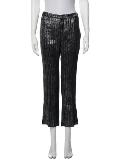 Pre-owned Isabel Marant Striped Flared Pants In Black