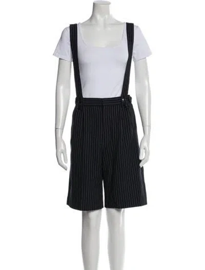 Pre-owned Isabel Marant Striped Knee-length Shorts In Blue