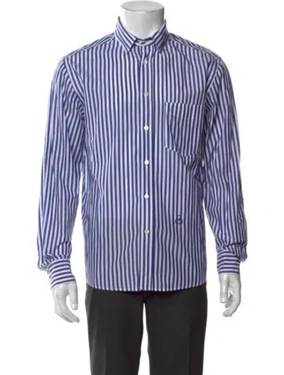 Pre-owned Isabel Marant Striped Long Sleeve Dress Shirt In Blue