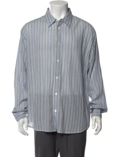 Pre-owned Isabel Marant Striped Long Sleeve Shirt In Blue