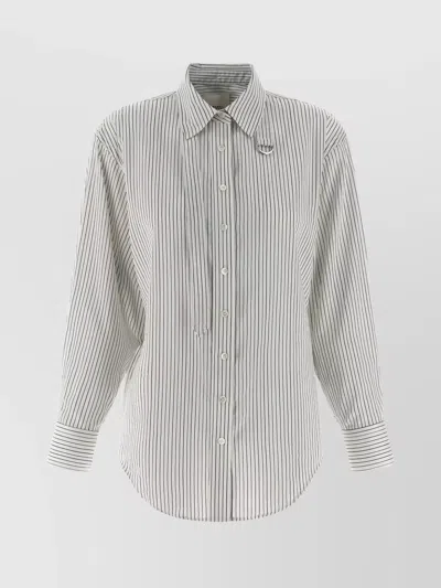 ISABEL MARANT STRIPED LONG SLEEVE SHIRT WITH ADJUSTABLE TIE