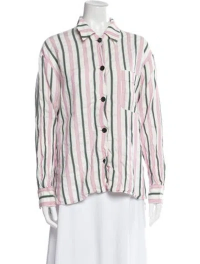 Pre-owned Isabel Marant Striped Long Sleeve Top In Neutral