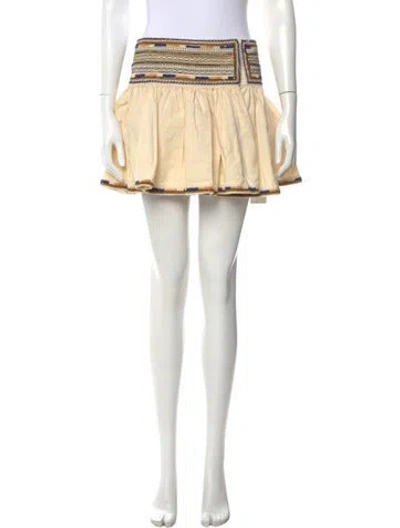 Pre-owned Isabel Marant Striped Mini Skirt In Neutral