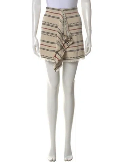 Pre-owned Isabel Marant Striped Mini Skirt In Red
