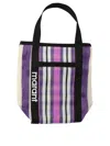 Isabel Marant Striped Pattern Top Handle Bag In Pe Purple