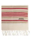Isabel Marant Striped Scarf In Neutrals