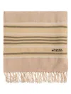 Isabel Marant Striped Scarf In Neutrals