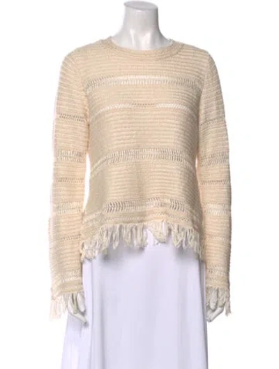 Pre-owned Isabel Marant Striped Scoop Neck Sweater In Neutral