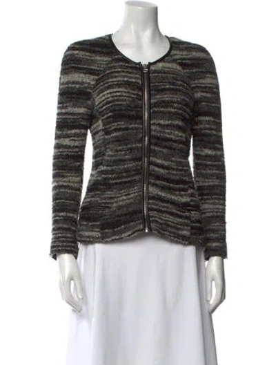 Pre-owned Isabel Marant Striped Scoop Neck Sweater In Red