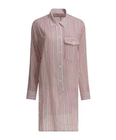 Isabel Marant Striped Shirt In Pink