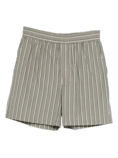 Isabel Marant Striped Shorts In Gray