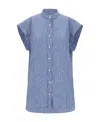 Isabel Marant Reggy Striped Cotton Shirt In Blue