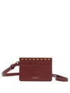 Isabel Marant Stud-embellished Cardholder In Rot