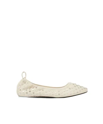 Isabel Marant Belna Slip-on Ballet Flats In White