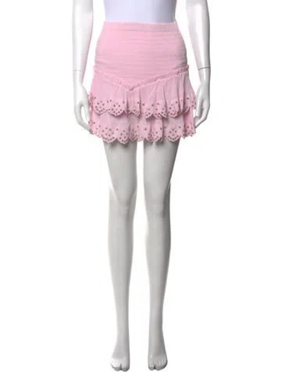 Pre-owned Isabel Marant Studded Accents Mini Skirt In Pink