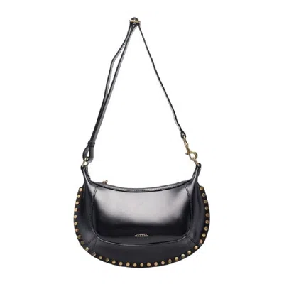 Isabel Marant Studded Baguette Shoulder Bag In Black