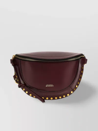 Isabel Marant Studded Cross-body Bag Adjustable Strap In Black