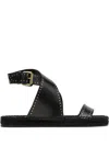 Isabel Marant Studded Cross-strap Sandals In Black