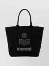 Isabel Marant Studded Design Shoulder Bag With Top Handles In Black