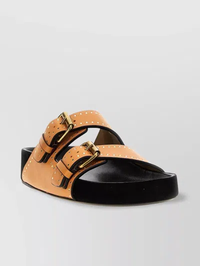 ISABEL MARANT 'STUDDED DETAIL' FLAT SOLE OPEN TOE SANDALS