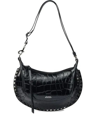 Isabel Marant Studded-detail Leather Shoulder Bag In Black