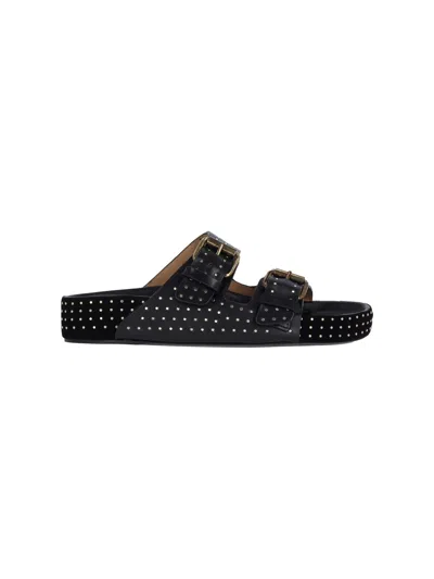 ISABEL MARANT STUDDED DETAIL SANDALS