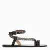 Isabel Marant Melte Studded Leather Sandals In Black