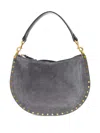 Isabel Marant Studded Shoulder Bag In Gray