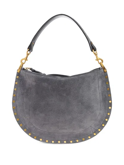 Isabel Marant Studded Shoulder Bag In Gray