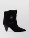 Isabel Marant Loline Suede Ankle Boots With Micro Studs