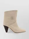 Isabel Marant Loline Suede Ankle Boots With Micro Studs