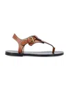Isabel Marant Stud-embellished Thong-strap Sandals In Brown