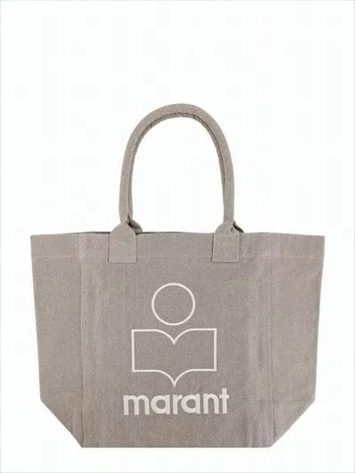 Isabel Marant Sturdy Cotton Tote Bag With Minimalist Logo Design In White