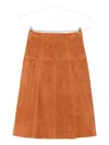 Isabel Marant Suede A-line Skirt In Brown