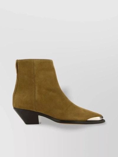 Isabel Marant Suede Adnae Ankle Boots In Brown