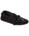 Isabel Marant Suede & Leather Moccasin In Black