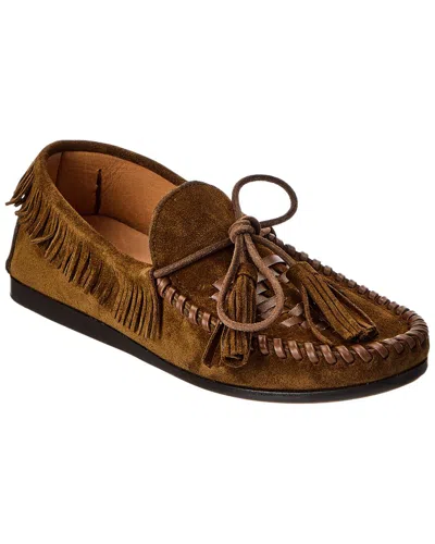 Isabel Marant Suede & Leather Moccasin In Brown