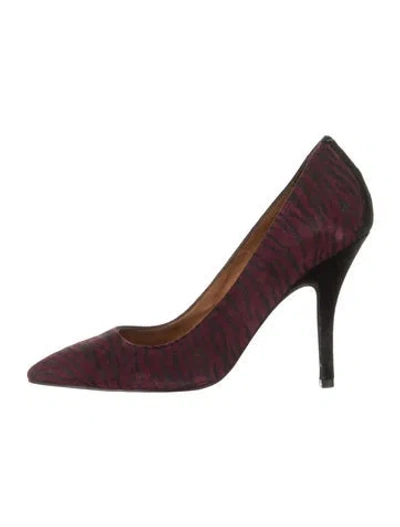 Pre-owned Isabel Marant Suede Animal Print Pumps In Multi