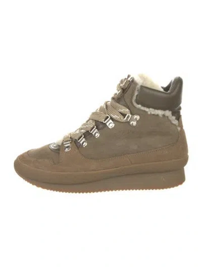 Pre-owned Isabel Marant Suede Athletic Sneakers In Green
