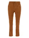 Isabel Marant Suede Back-pockets Trousers In Brown