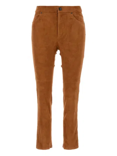 ISABEL MARANT SUEDE BACK-POCKETS TROUSERS