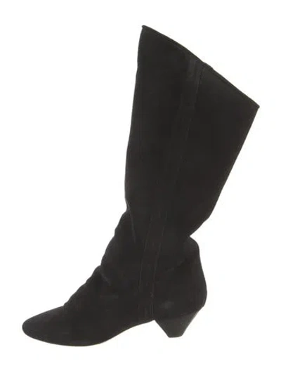 Pre-owned Isabel Marant Suede Boots In Black