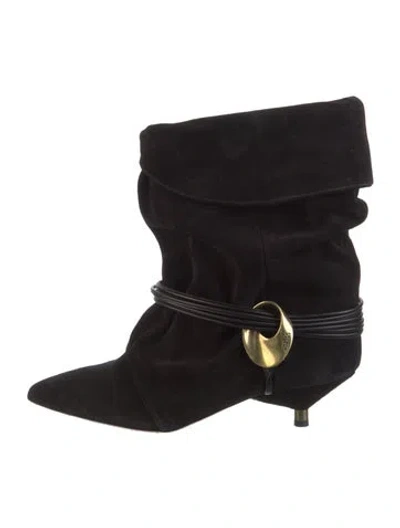 Pre-owned Isabel Marant Suede Boots In Black