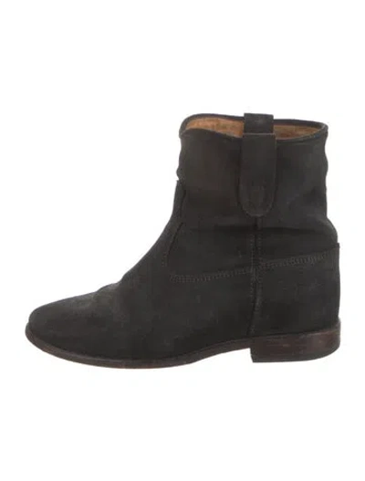 Pre-owned Isabel Marant Suede Boots In Black