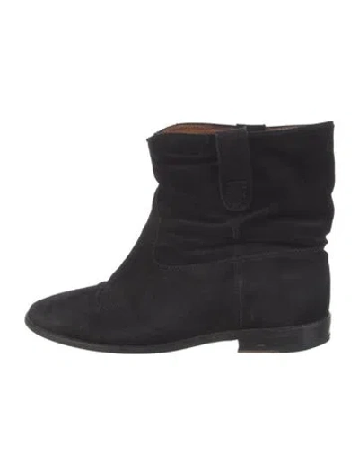 Pre-owned Isabel Marant Suede Boots In Black