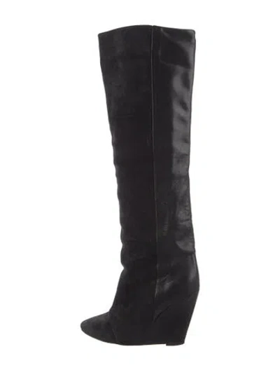 Pre-owned Isabel Marant Suede Boots In Black